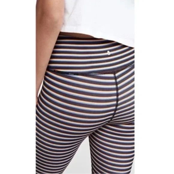 Spiritual Gangster Essential Rainbow Striped High-Waisted Sculpt Leggings XS ** - Picture 2 of 9